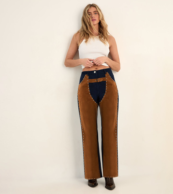 Nasty Gal Nasty Gal - Brown Straight Jeans