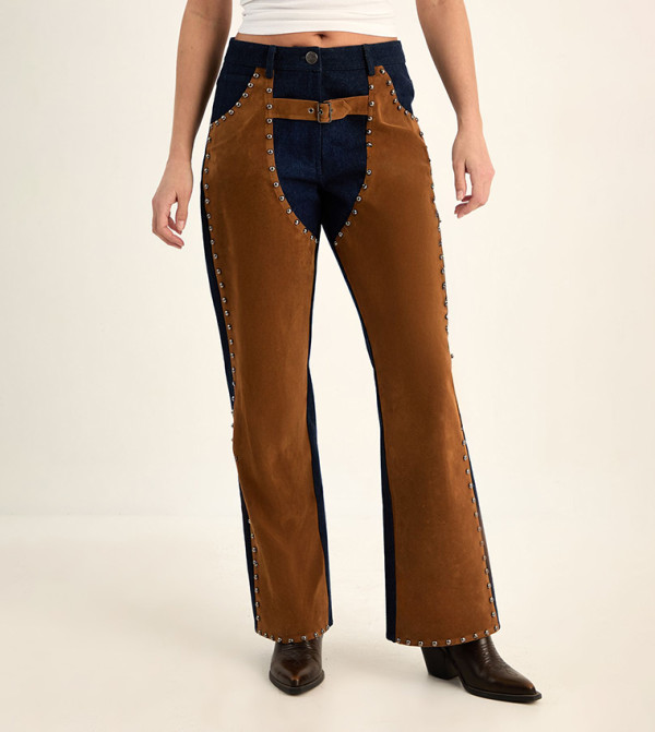 Nasty Gal Nasty Gal - Brown Straight Jeans