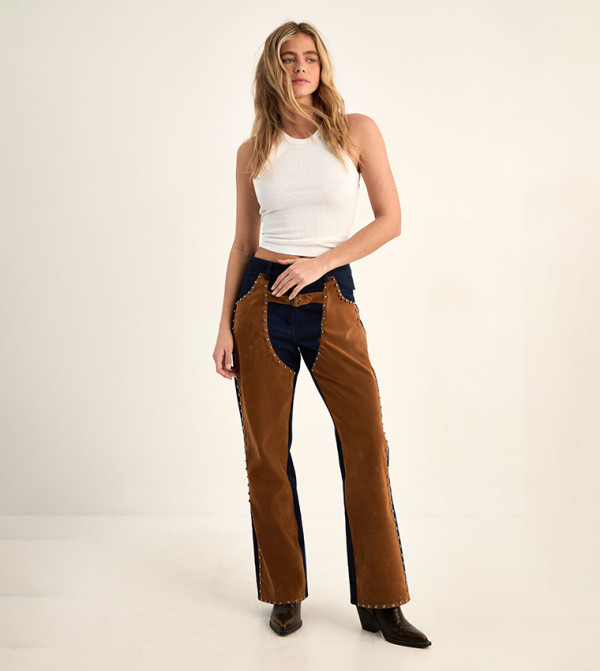 Nasty Gal Nasty Gal - Brown Straight Jeans