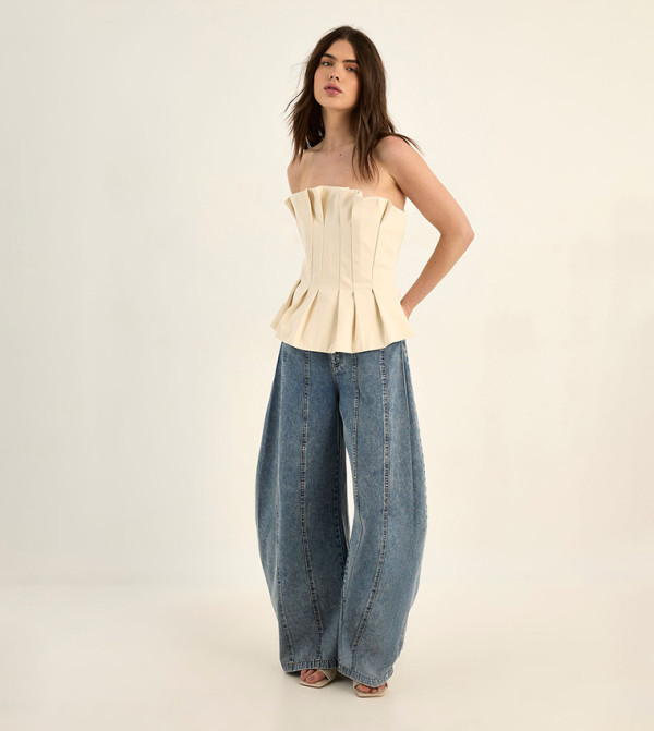 ناستي غال  dark-romantic - بيج Sleeveless Tops