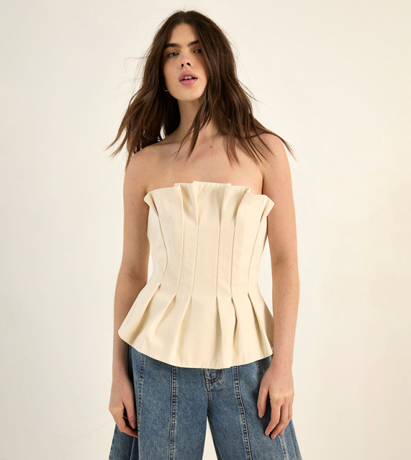 ناستي غال  dark-romantic - بيج Sleeveless Tops