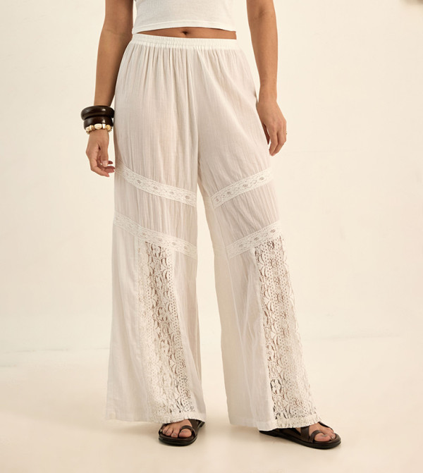 ناستي غال  ملابس سباحة - كريمي  Beachwear & Accessories