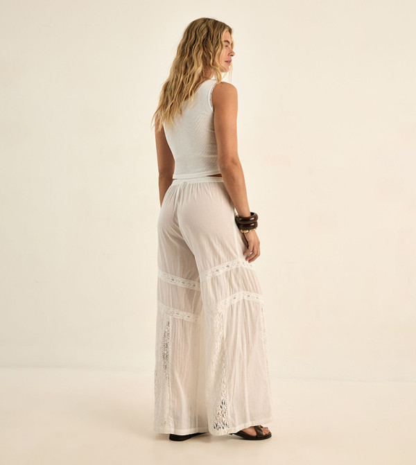 ناستي غال  ملابس سباحة - كريمي  Beachwear & Accessories