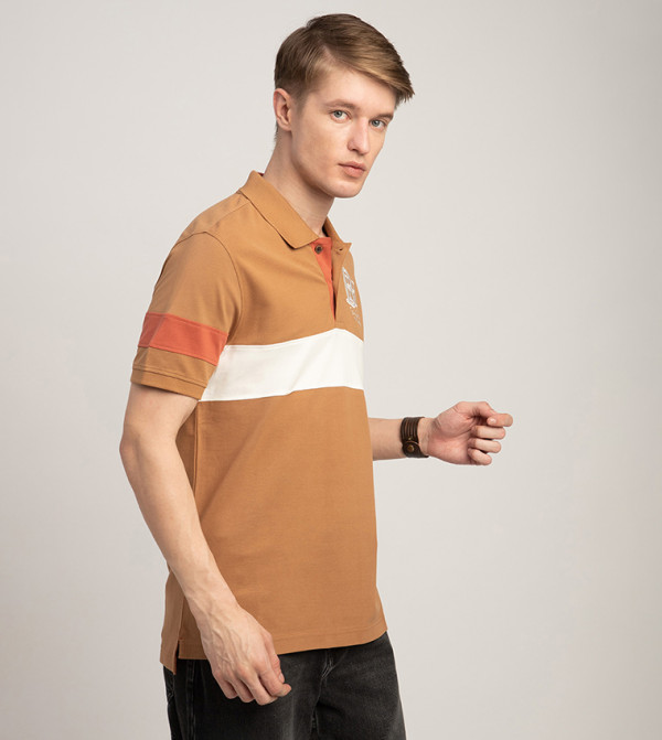 Beverly Hills Polo Club  Clothing - Brown Polo T-shirts