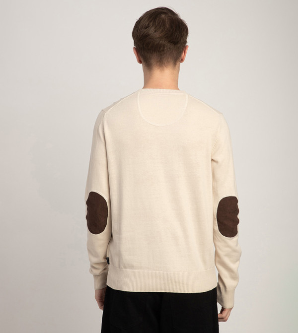 Beverly Hills Polo Club  V-neck Sweaters - Ivory Sweaters