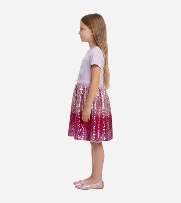 بيداني  twirl-worthy-styles-k - بنفسجي  فستان كاجوال 