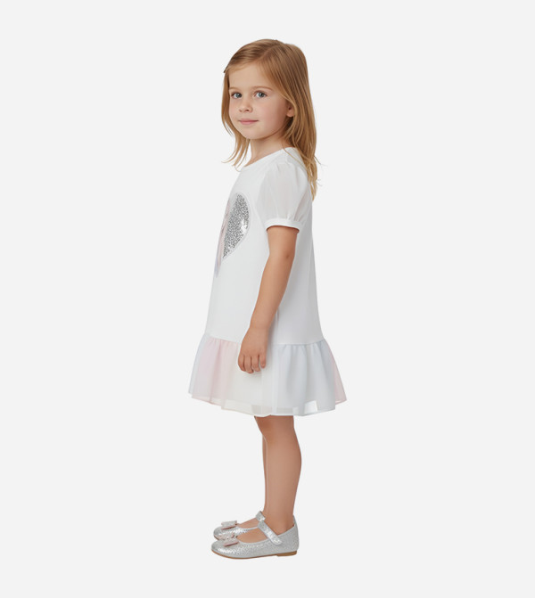 بيداني  twirl-worthy-styles-k - أبيض  فستان كاجوال 