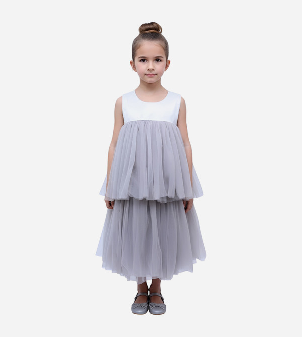 بيداني  twirl-worthy-styles-k - رمادي فستان كاجوال 