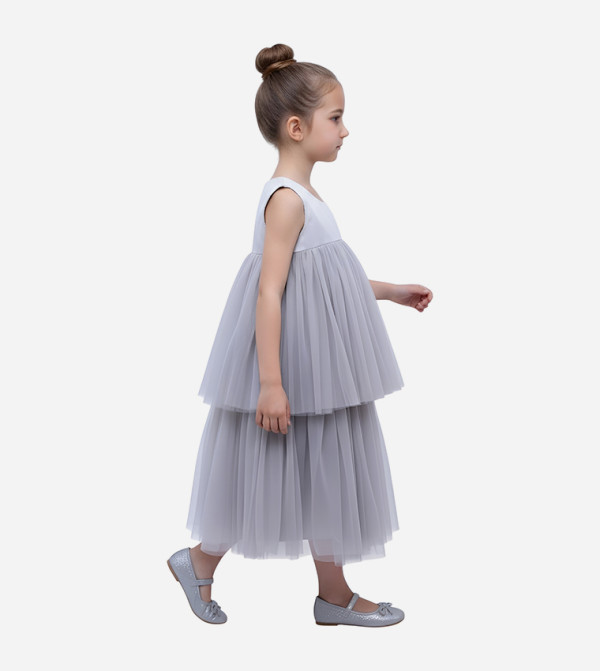 بيداني  twirl-worthy-styles-k - رمادي فستان كاجوال 