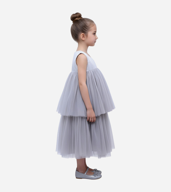 بيداني  twirl-worthy-styles-k - رمادي فستان كاجوال 