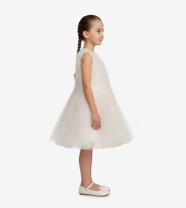 BIDANI  twirl-worthy-styles-k - Beige Casual Dress