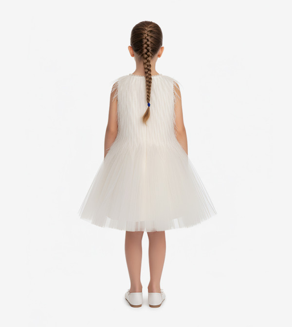 BIDANI  twirl-worthy-styles-k - Beige Casual Dress