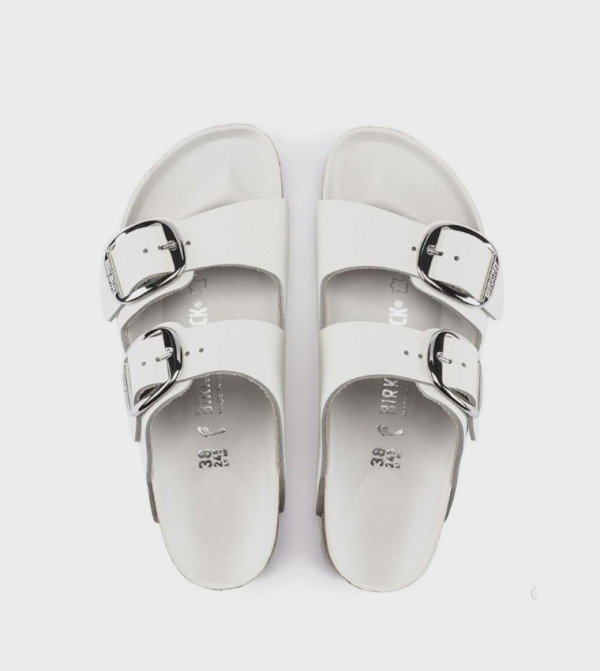 Birkenstock - White Flat Sandals