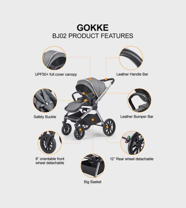 Gokke  Strollers & Travel Systems - Grey Strollers & Travel Systems