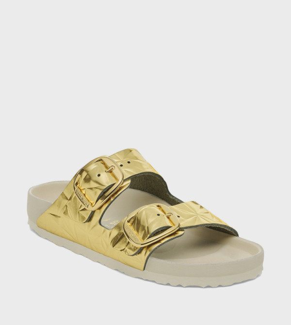 بيركنستوك  صنادل - ذهبي Flat Sandals