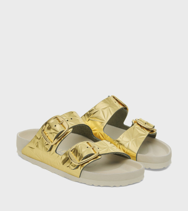 بيركنستوك  صنادل - ذهبي Flat Sandals