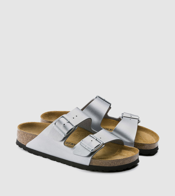 Birkenstock  - Silver Slides