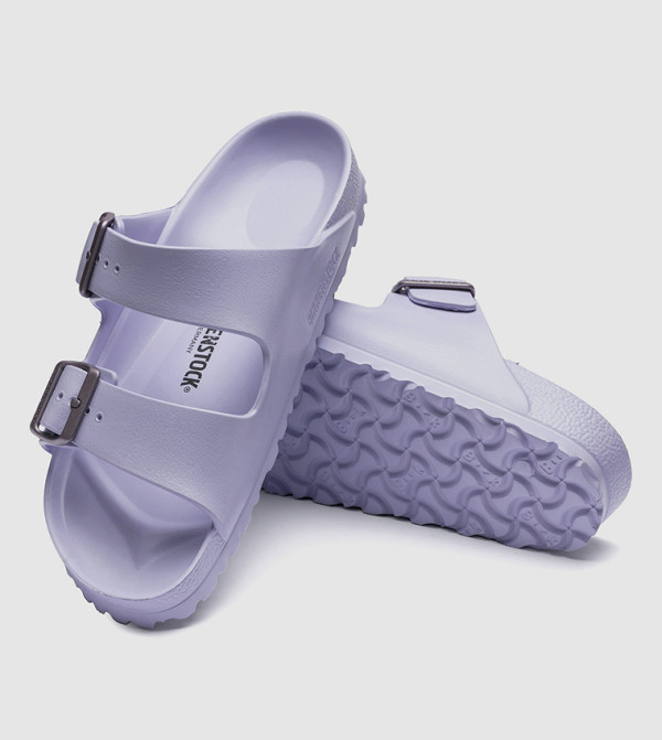 Birkenstock Flat Sandals - Purple Slides