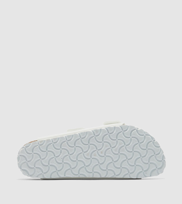 Birkenstock  Flat Sandals - White Slides