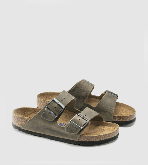 Birkenstock modest wear - Green Slides