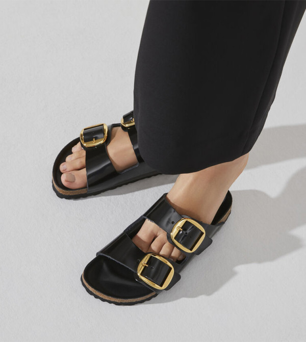 Birkenstock tabby days - Black Slides