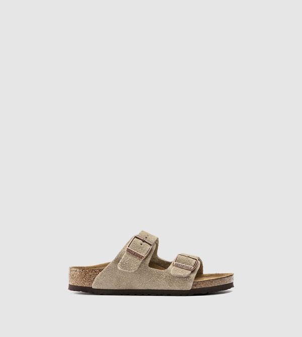 بيركنستوك  textured-neutral-linen - حنطي صنادل كاجوال