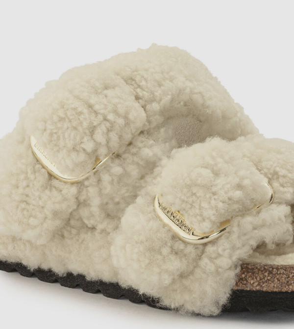 Birkenstock  - Cream Flat Sandals