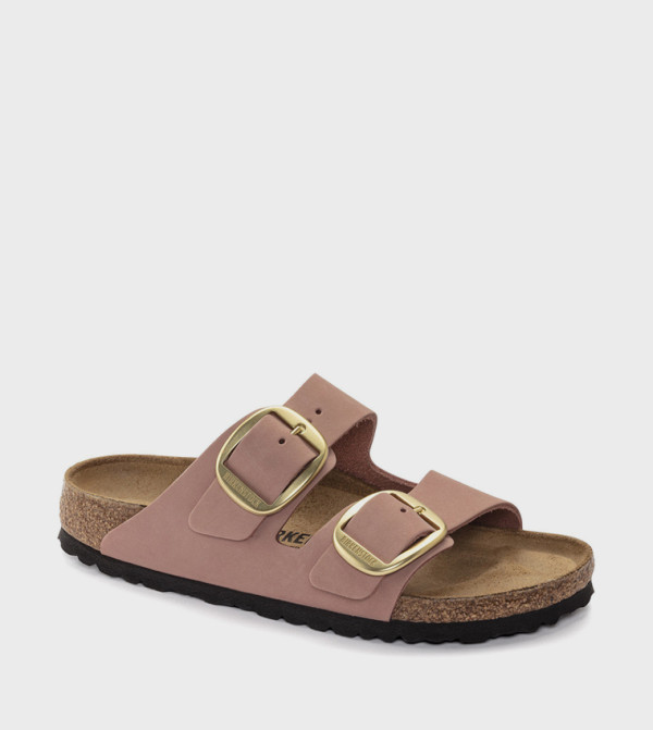 بيركنستوك  suede-edit - وردي Flat Sandals