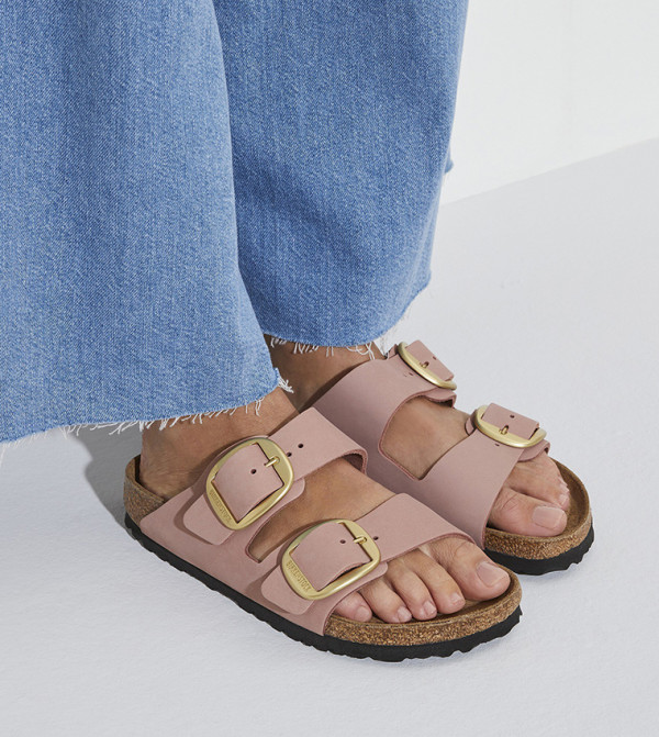 بيركنستوك  suede-edit - وردي Flat Sandals