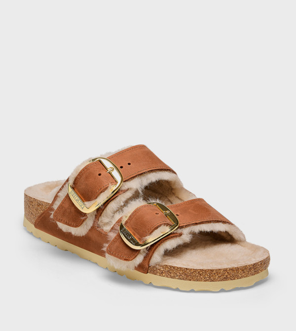 بيركنستوك  صنادل - بني  Flat Sandals