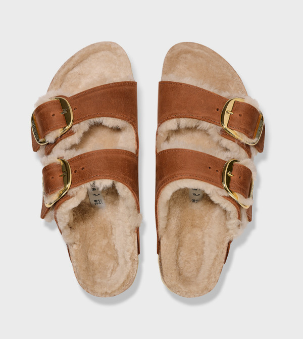 بيركنستوك  صنادل - بني  Flat Sandals