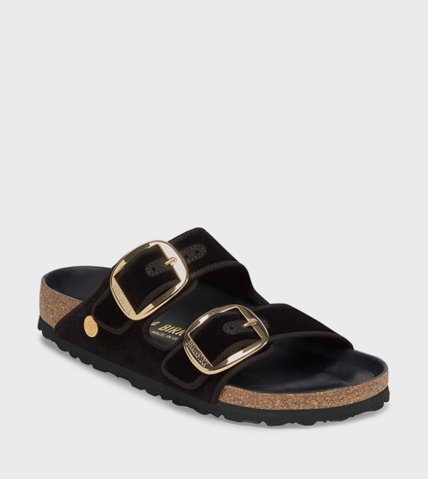 بيركنستوك  الصنادل المسطحة - أسود Flat Sandals