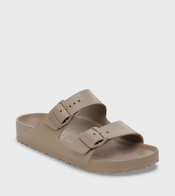 بيركنستوك  الصنادل المسطحة - رمادي داكن Flat Sandals