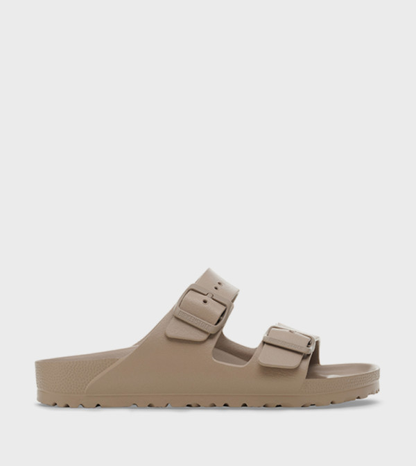 بيركنستوك  الصنادل المسطحة - رمادي داكن Flat Sandals