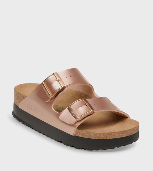 بيركنستوك  الصنادل المسطحة - بني  Flat Sandals