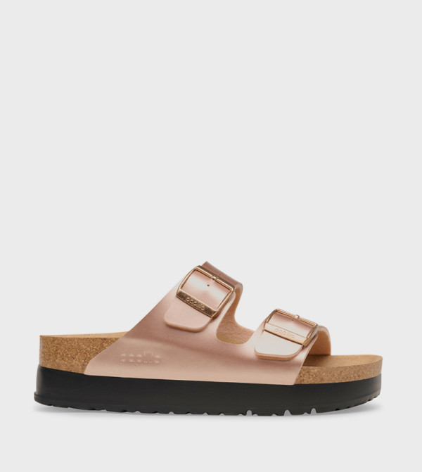 بيركنستوك  الصنادل المسطحة - بني  Flat Sandals