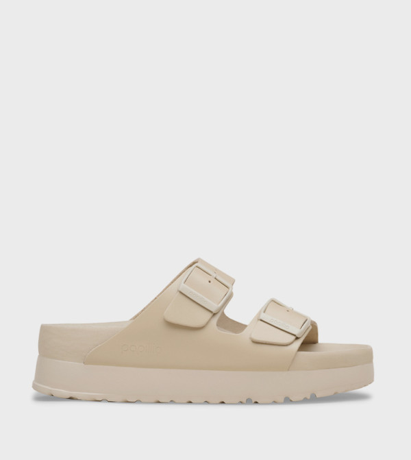 بيركنستوك  الصنادل المسطحة - بيج Flat Sandals