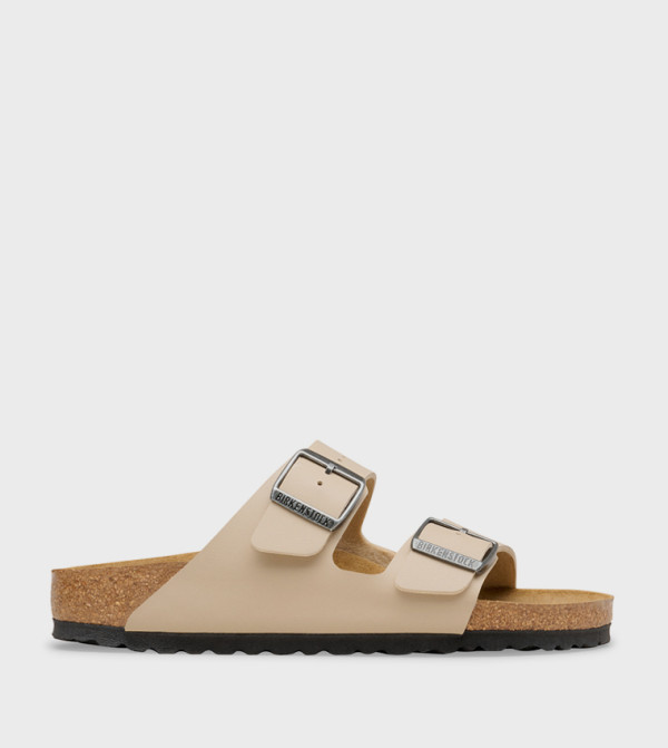 بيركنستوك  textured-neutral-linen - بيج صنادل كاجوال