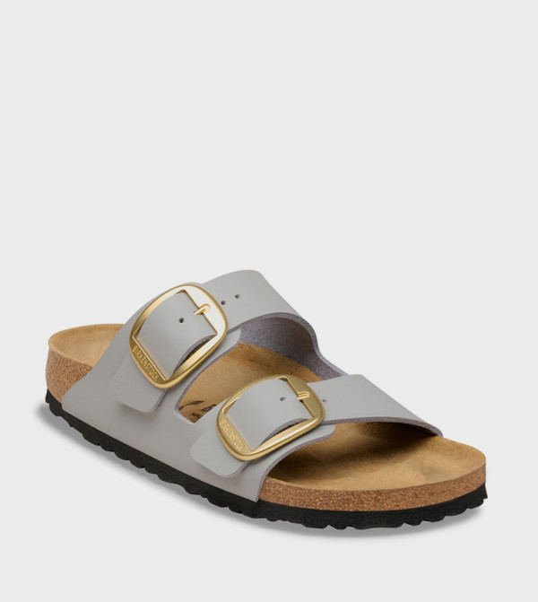 بيركنستوك  birkenstock-arizona - رمادي الصنادل المسطحة
