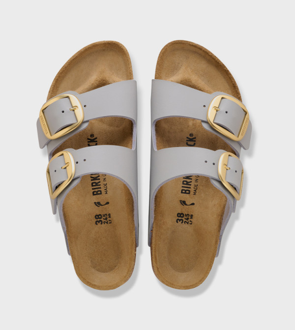 بيركنستوك  birkenstock-arizona - رمادي الصنادل المسطحة