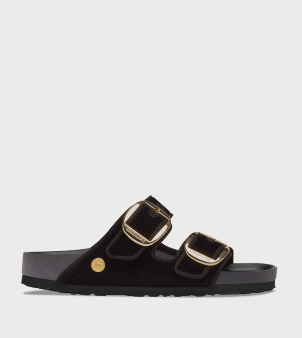 بيركنستوك  صنادل - أسود Flat Sandals