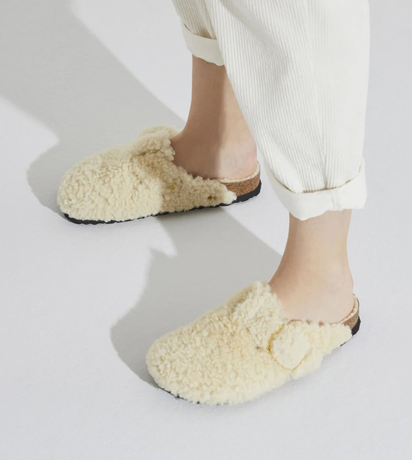 Birkenstock  - Cream clogs