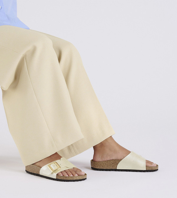 Birkenstock - White Flat Sandals