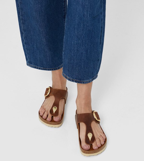 Birkenstock kw-local-stock - Brown Slides
