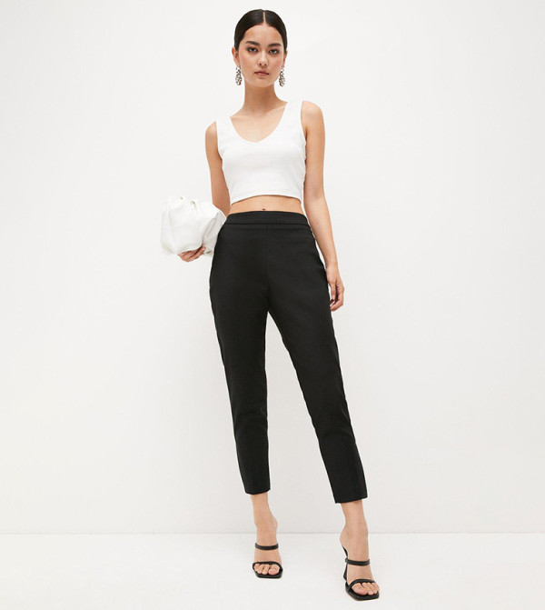 Karen Millen  Casual Pants - Black Regular Pants