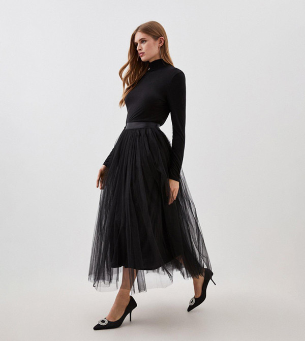 Karen Millen  Maxi Skirts - Black Skirts