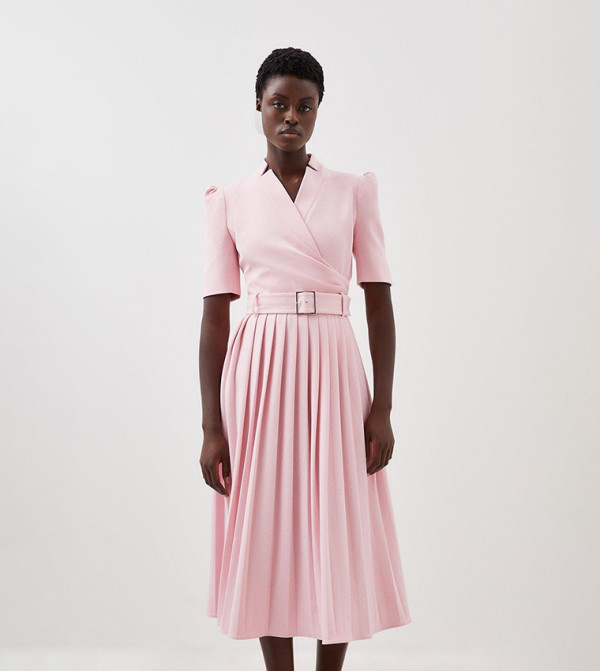 Karen Millen - Outlet  - Pink Midi Dresses