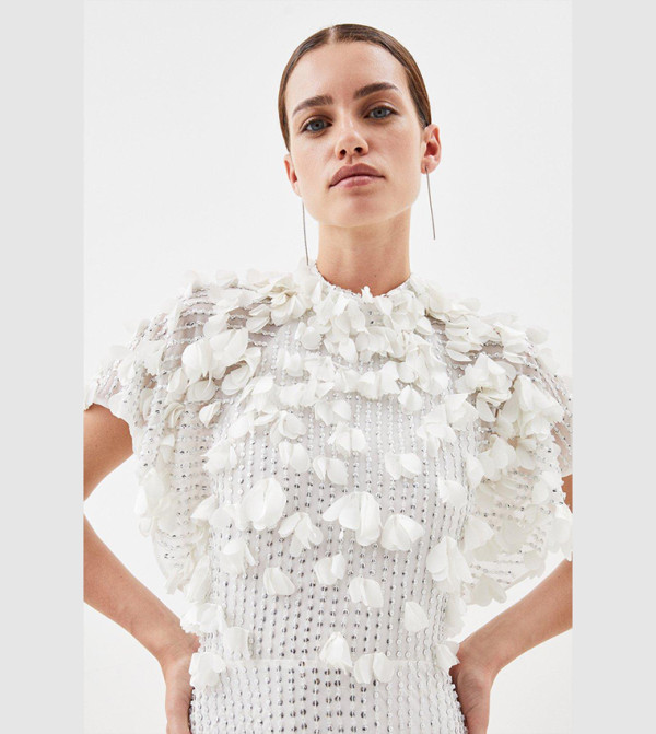 Karen Millen - Outlet  ramadan - Ivory Maxi Dresses