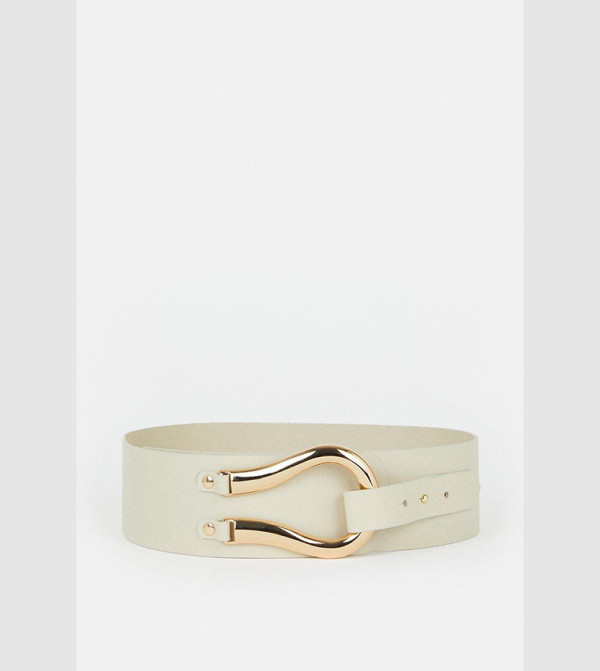 Karen Millen  Belts - White Leather Belts