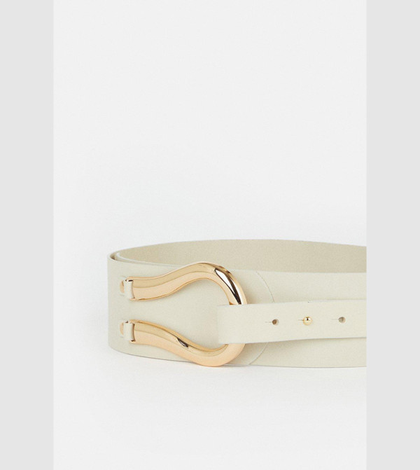 Karen Millen  Belts - White Leather Belts